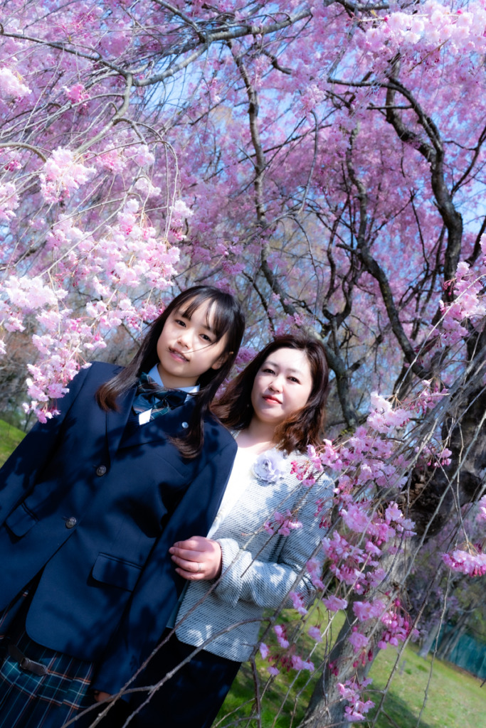 仙台 三神峯公園｜入学式での桜ポートレート撮影