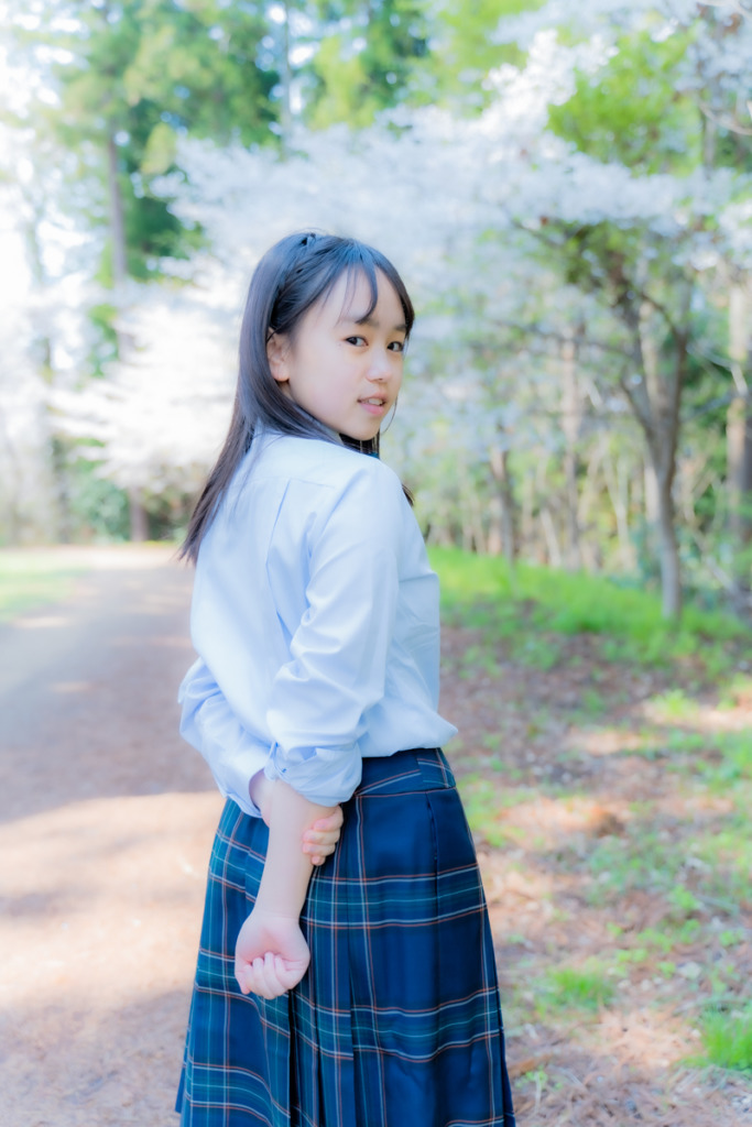 仙台 三神峯公園｜入学式での桜ポートレート撮影